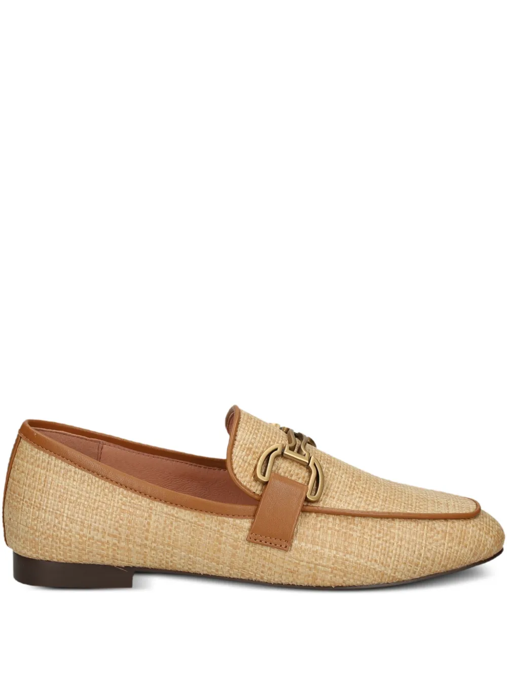 Bibi Lou woven chain-link loafers Neutrals