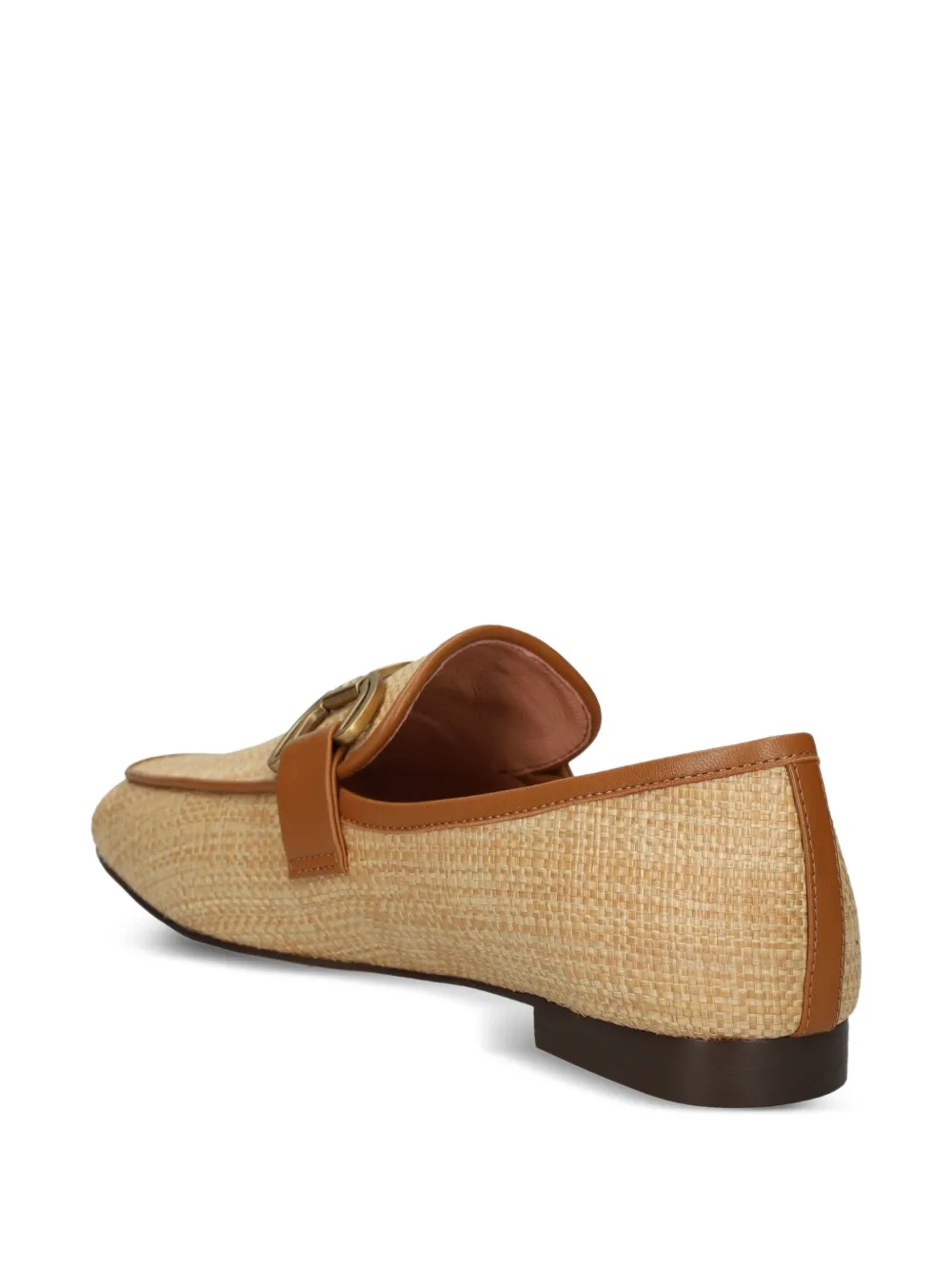 Bibi Lou woven chain-link loafers Neutrals