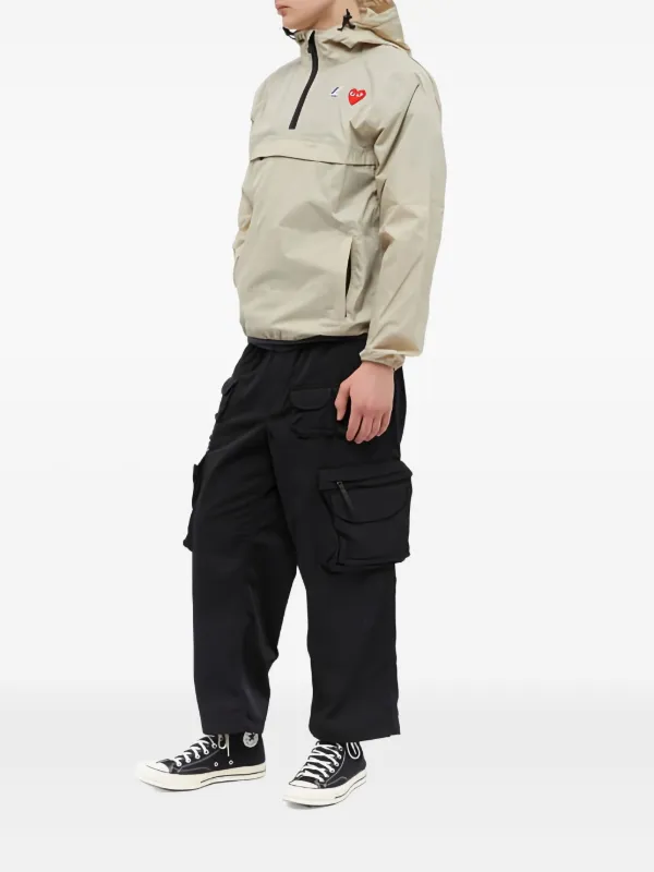 Comme Des Garçons Play x K-Way ハーフジップ フーデッドジャケット