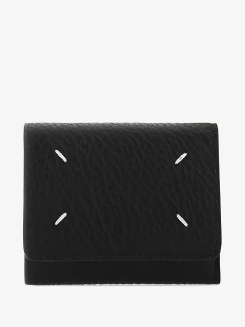 Maison Margiela cartera texturizada con detalle de cuatro costuras
