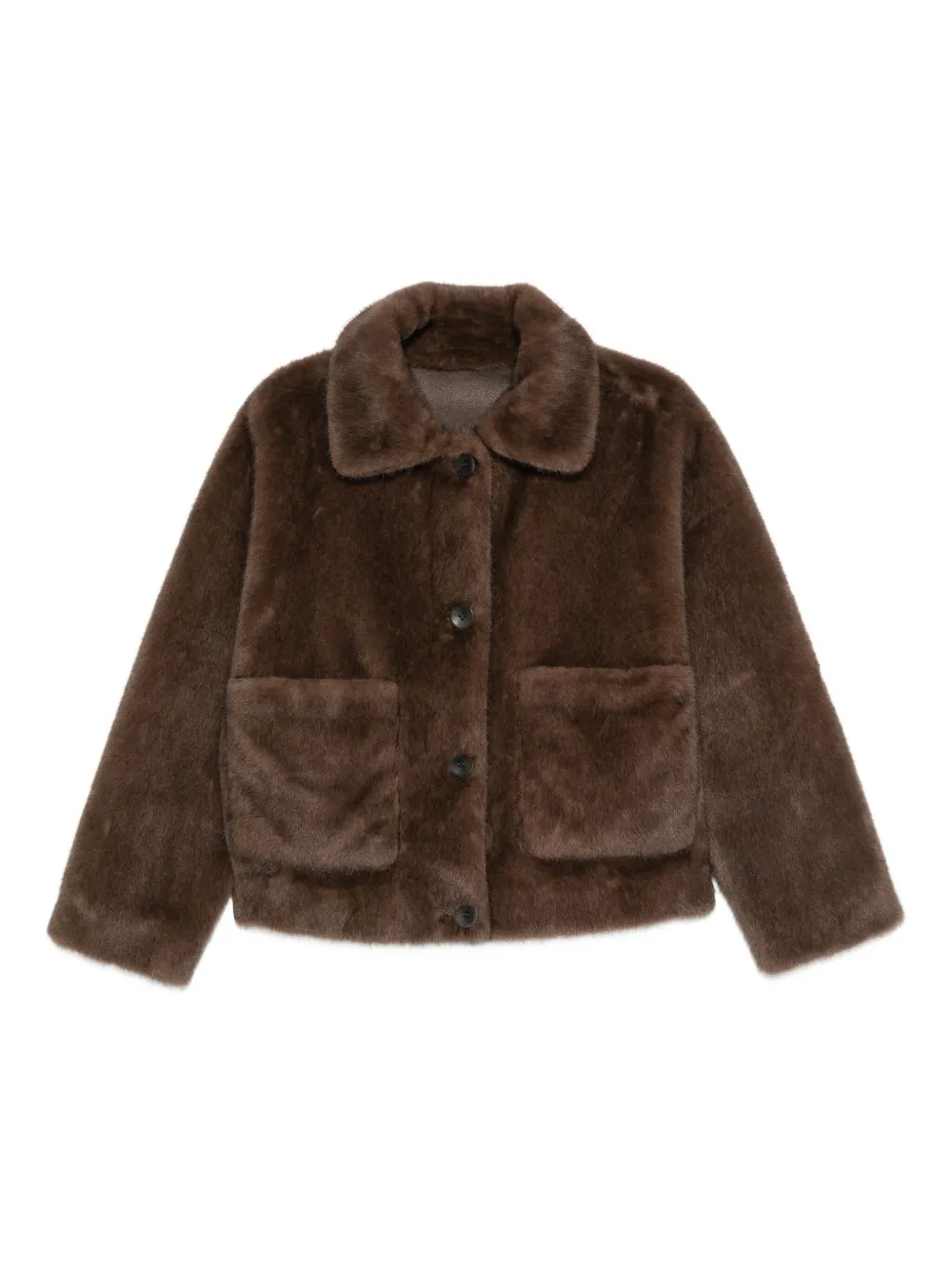 Studio Ar Faje faux-fur jacket | Brown | Image 1