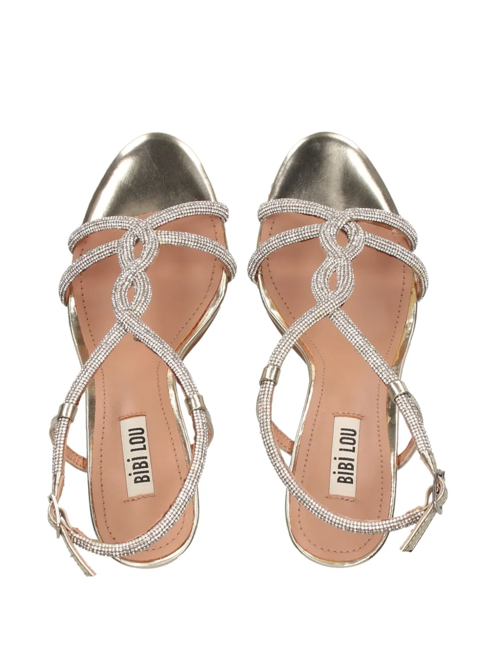 Bibi Lou 90mm Wanda embellished stiletto sandals Silver