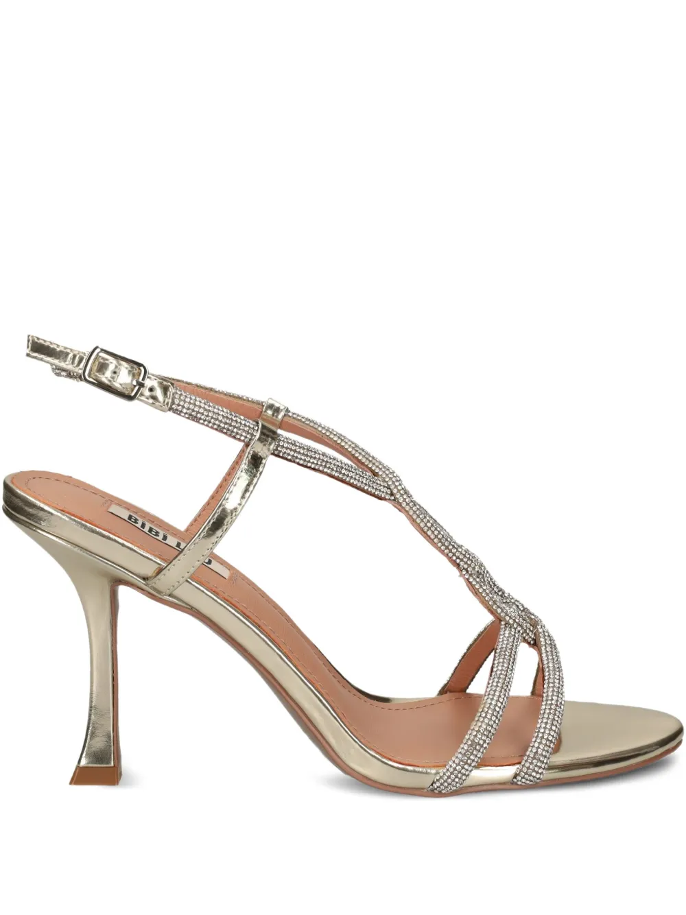 Bibi Lou 90mm Wanda embellished stiletto sandals Silver
