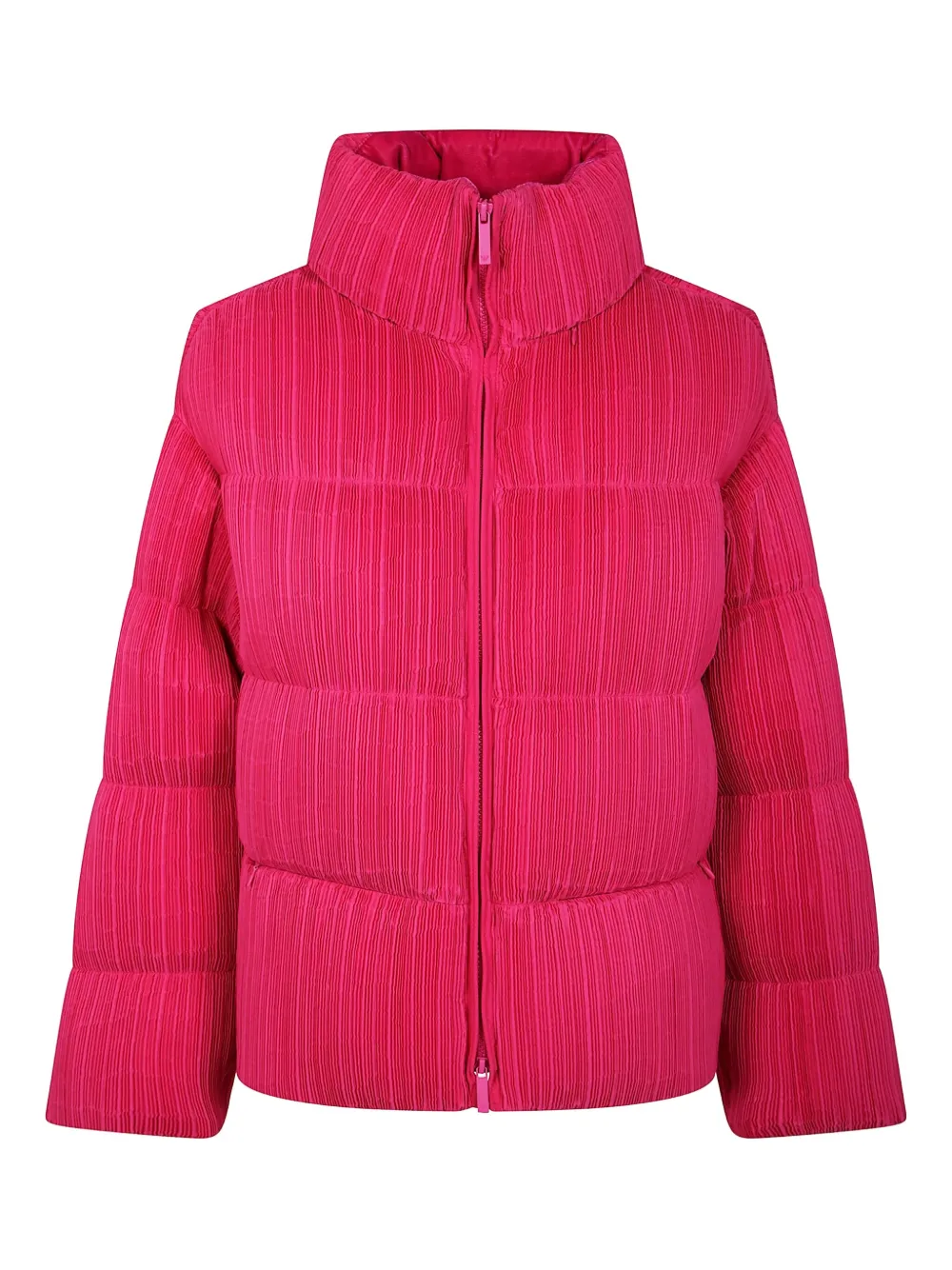 Emporio Armani plissé-effect padded coat - ピンク Emporio Armani plissé-effect padded coat - ピンク