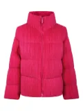 Emporio Armani plissé-effect padded coat - Pink