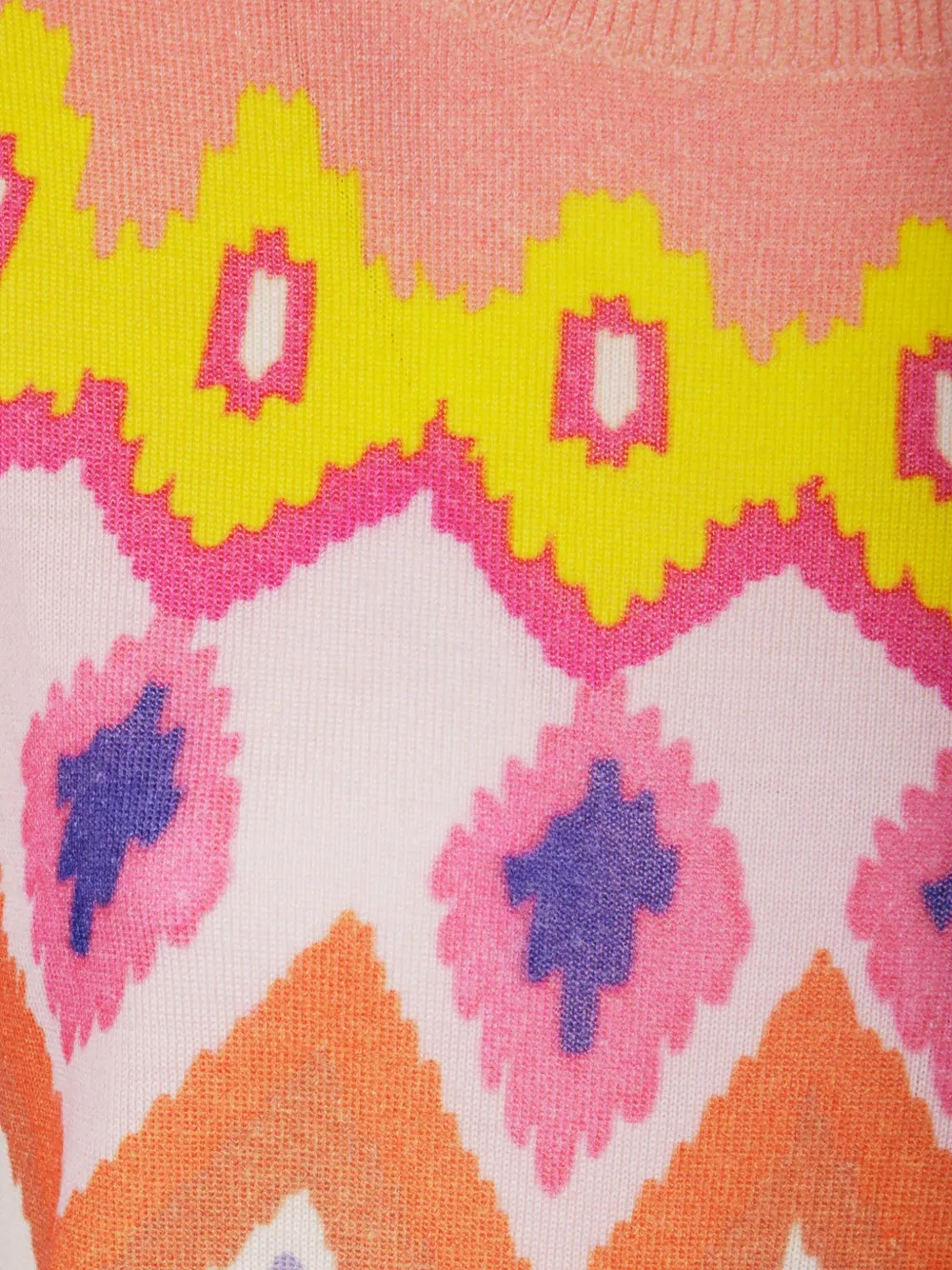 In Bed With You Abstract-print Wool Sweater In Pink