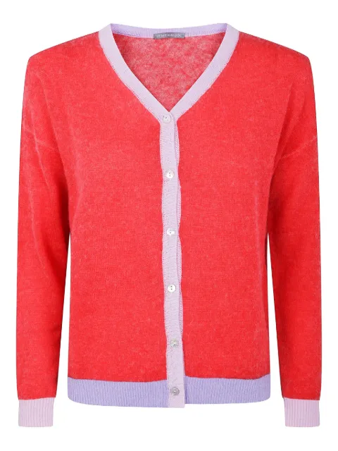 IN BED WITH YOU contrast-panel cardigan