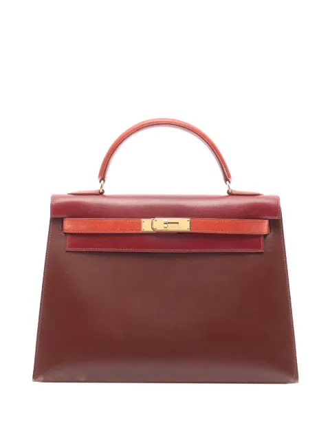 Hermès Pre-Owned 1996 Tricolor Box Calf Kelly Sellier 32 satchel