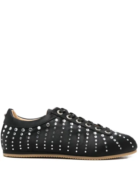 MACH & MACH crystal-embellished lace-up sneakers 
