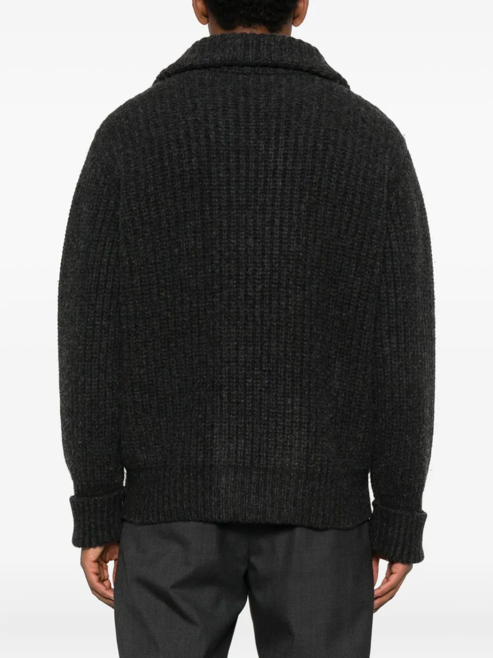 Roberto Collina Vest met dubbele rij knopen en opgestikte zak Grijs