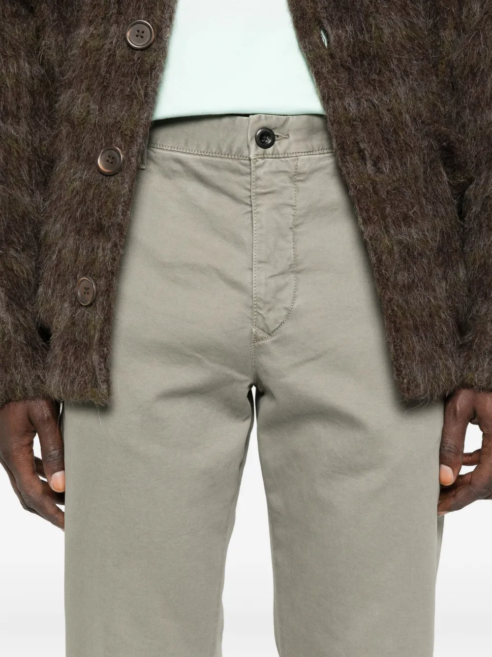 Incotex Trainingsbroek met elastische tailleband Groen