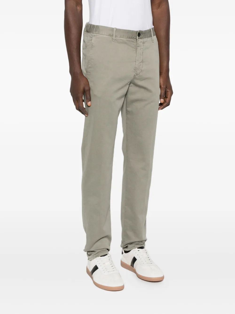 Incotex Trainingsbroek met elastische tailleband Groen