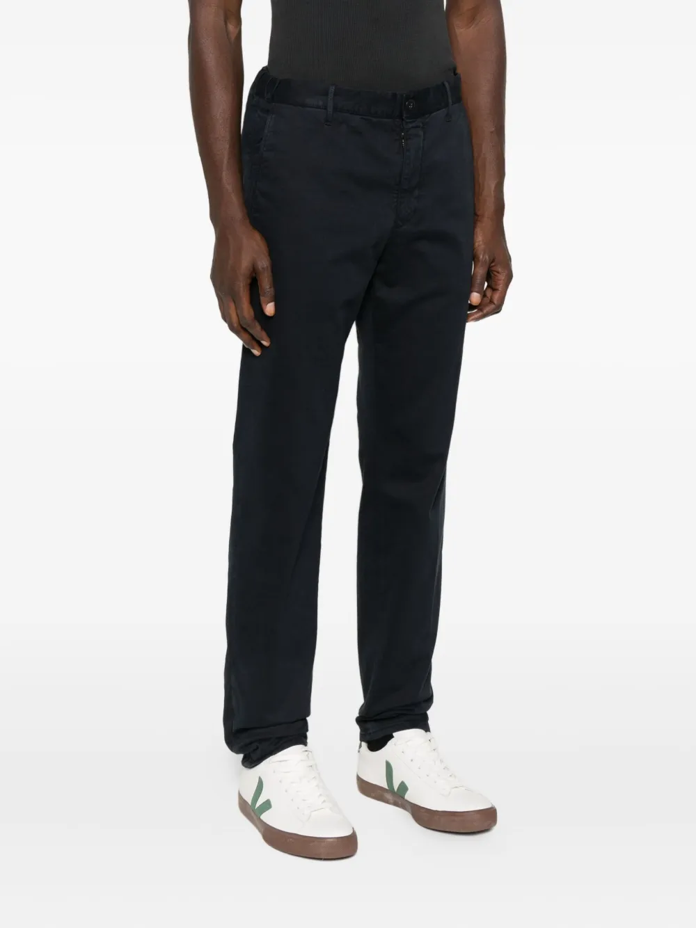 Incotex Broek met elastische taille Blauw