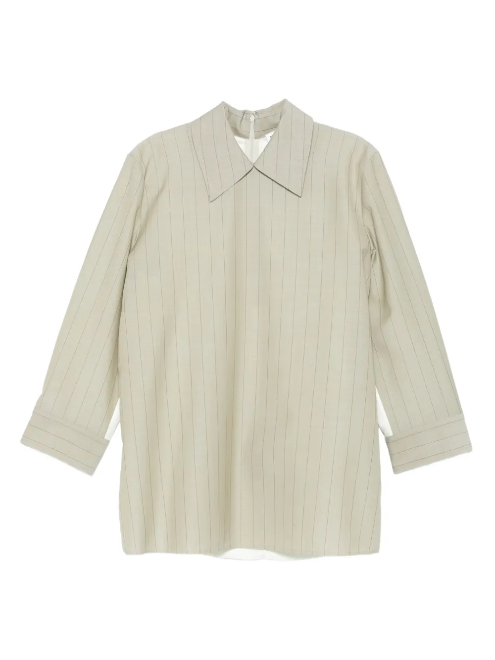 Jil Sander pinstripe panelled shirt | Neutrals | Image 1