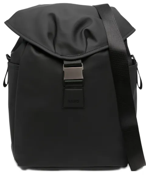 Rains buckle-fastening flap-top backpack