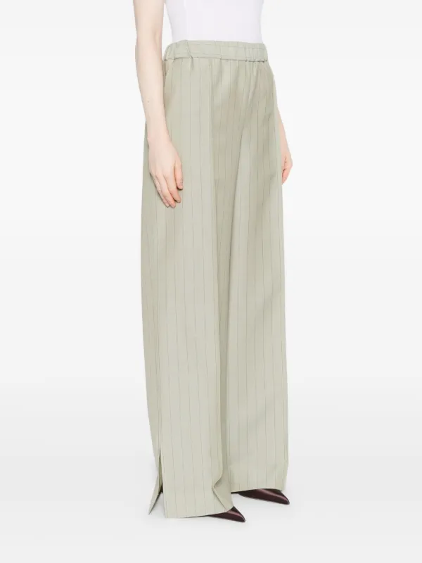 Jil Sander ピンストライプ パンツ | グリーン | FARFETCH JP