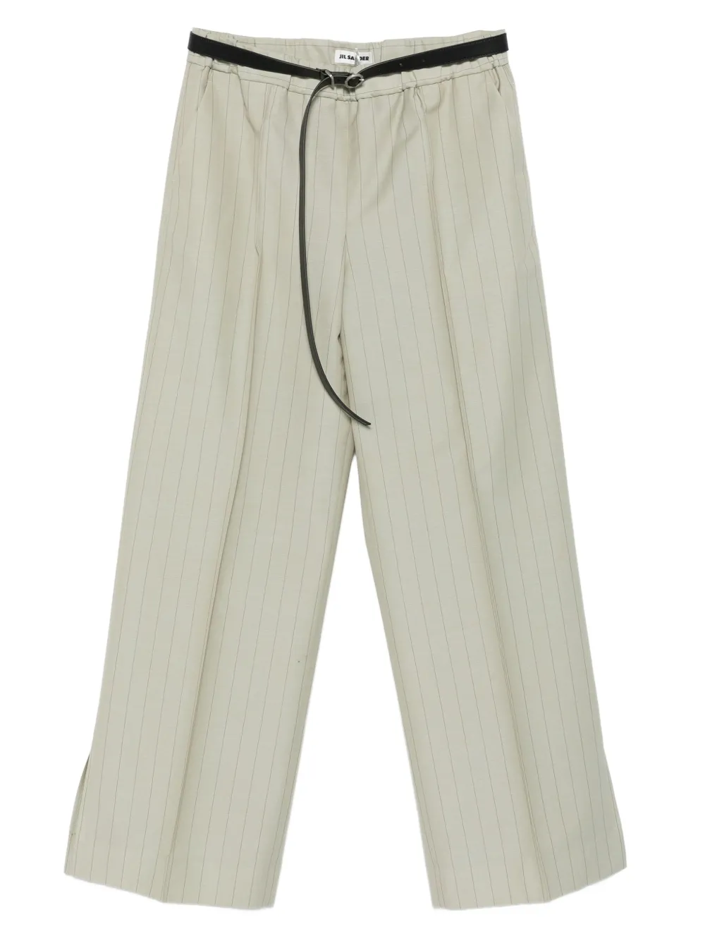 Jil Sander pinstripe trousers | Green | Image 1