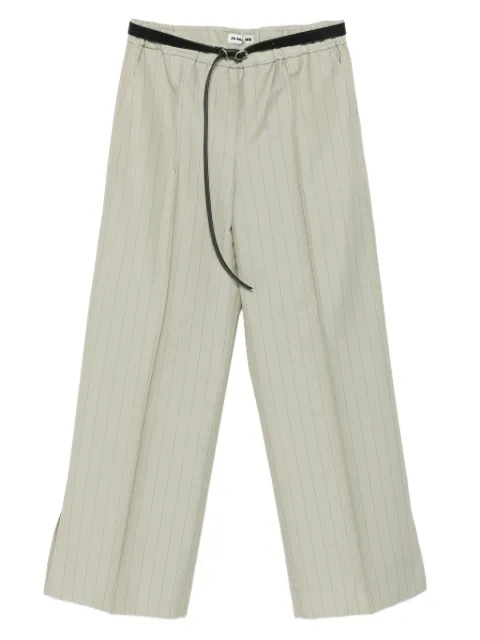 Jil Sander pantalones con estampado de rayas diplomáticas