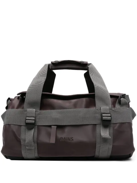 Rains logo-detail holdall backpack