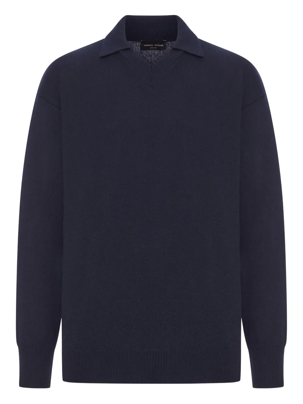 Roberto Collina polo-neck wool sweater - ブルー Roberto Collina polo-neck wool sweater - ブルー
