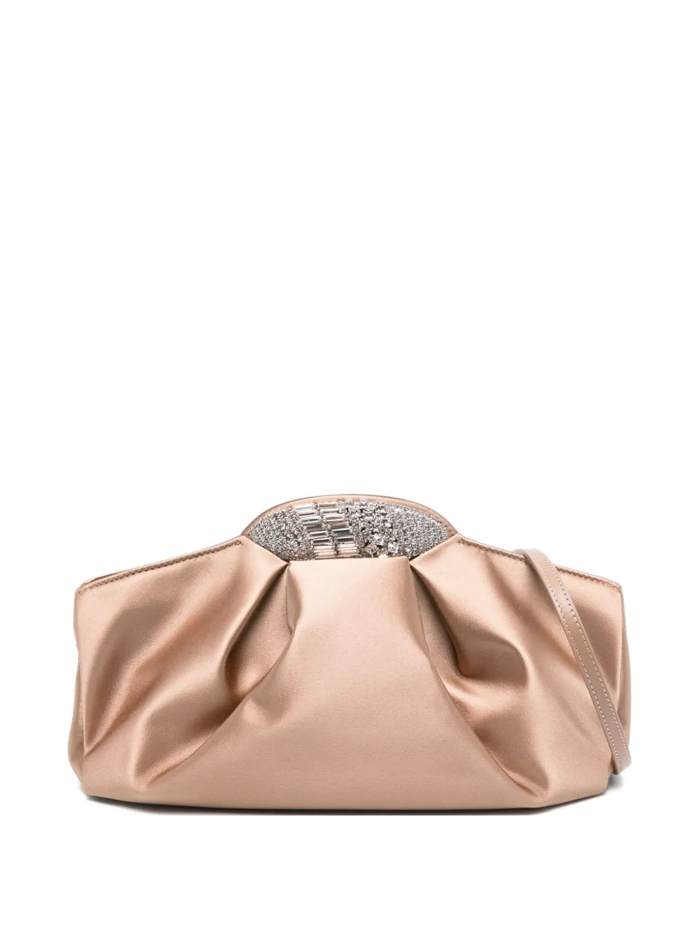 Giuseppe Zanotti crystal-embellished clutch bag | Neutrals | Image 1