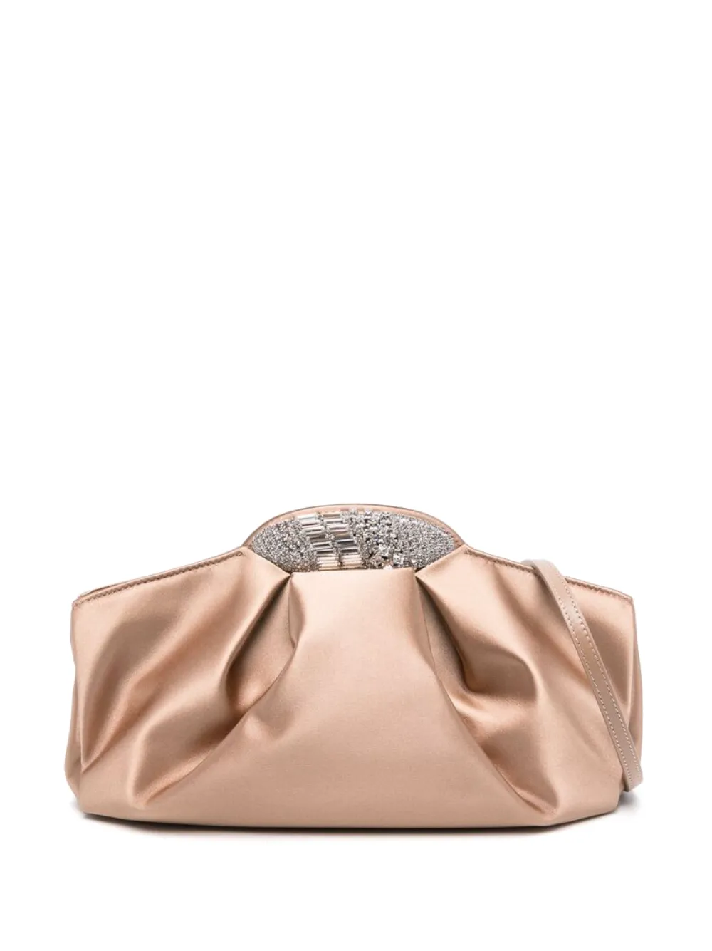 Giuseppe Zanotti crystal-embellished clutch bag - Toni neutri