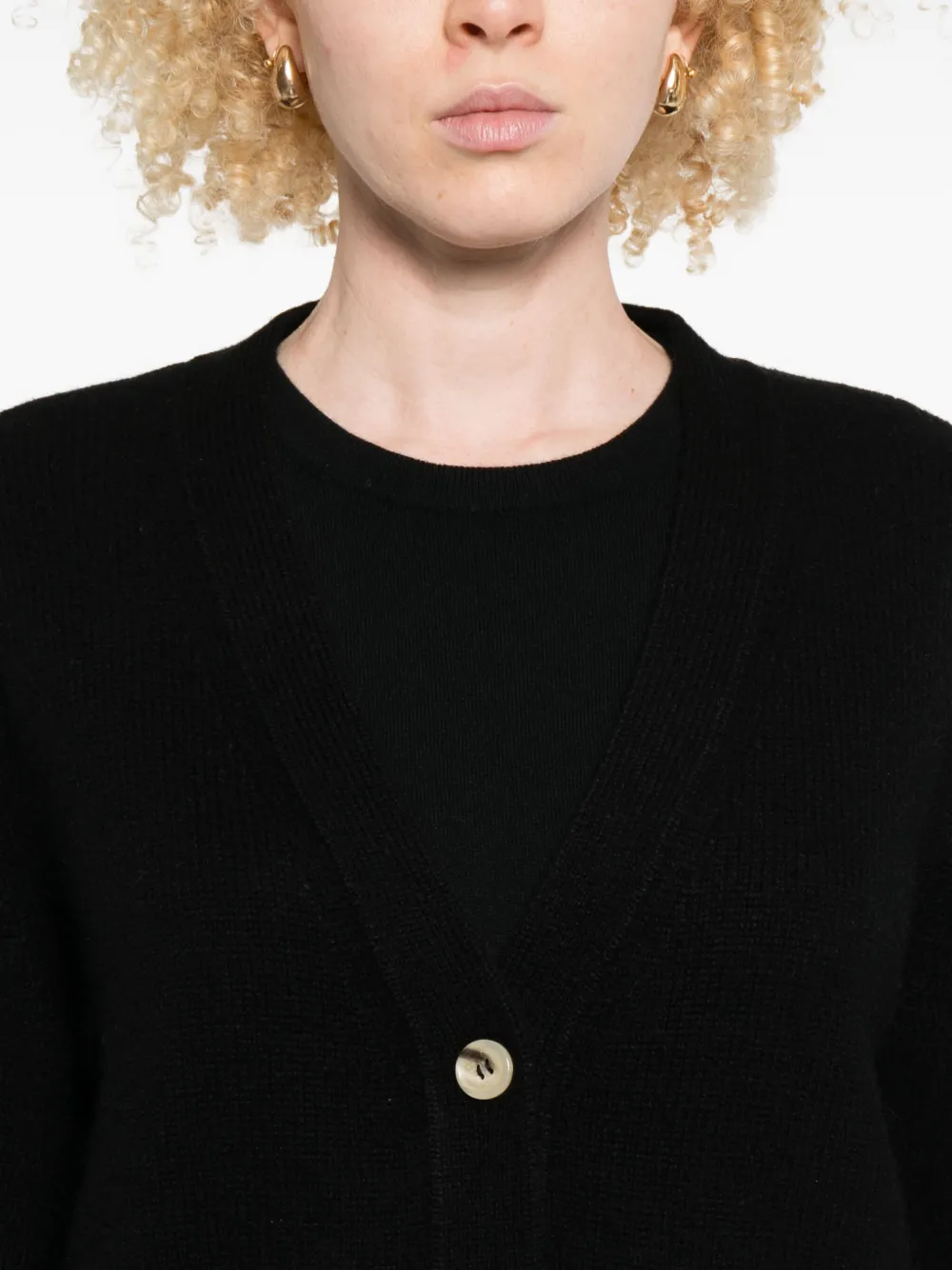 Arch4 Pocket Button Cardigan In Black