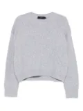 arch4 round-neck cropped sweater - Grey