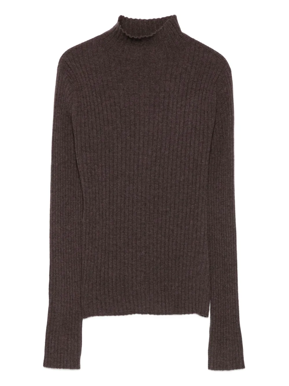 arch4 ribbed high-neck sweater | Brown | Image 1