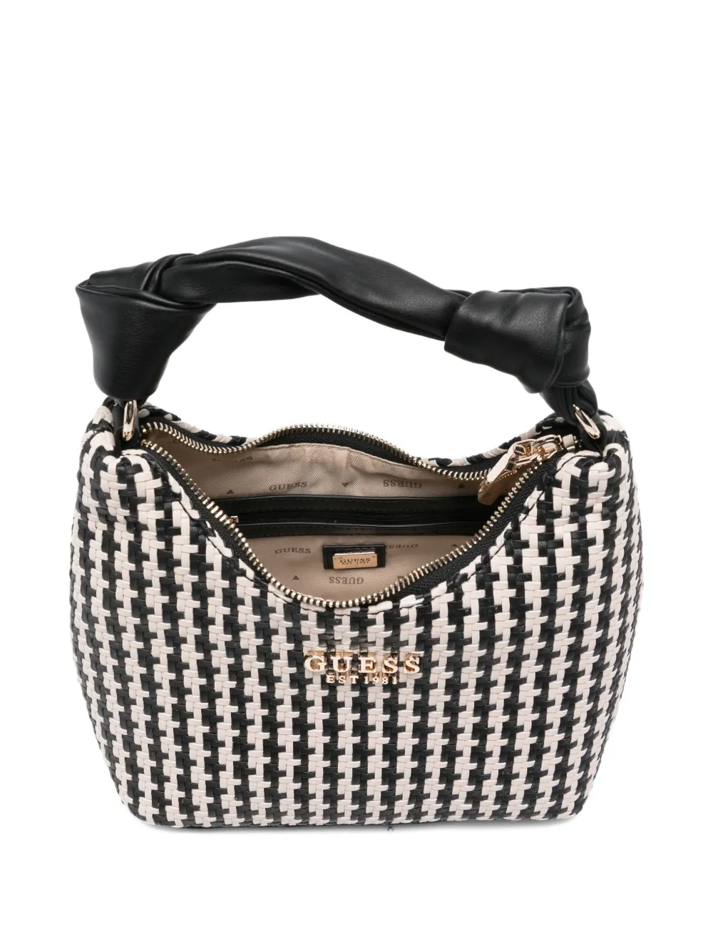 Guess Usa Mini Hobo Mirema Tote Bag In Black
