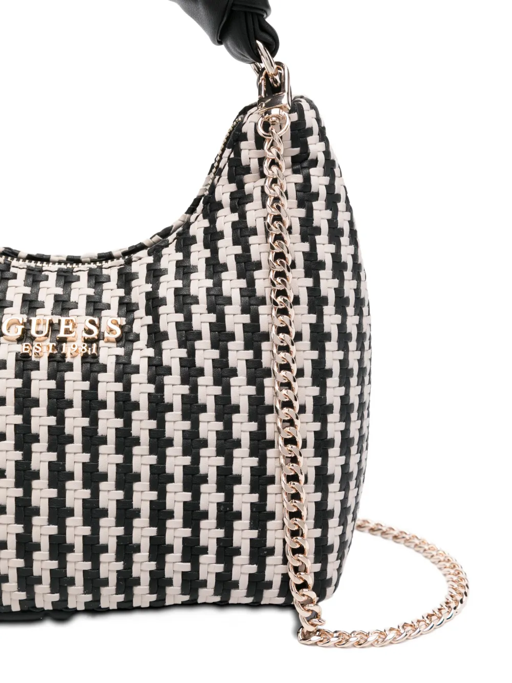 Guess Usa Mini Hobo Mirema Tote Bag In Black
