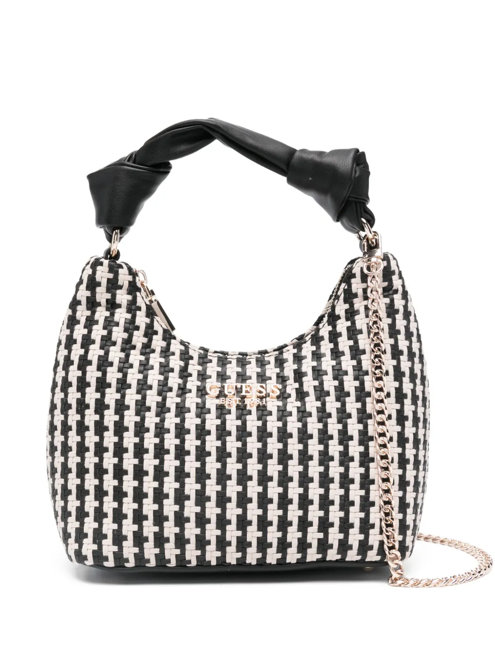 GUESS USA Mirema ホーボーバッグ ミニ - ブラック GUESS USA Mirema ホーボーバッグ ミニ - ブラック