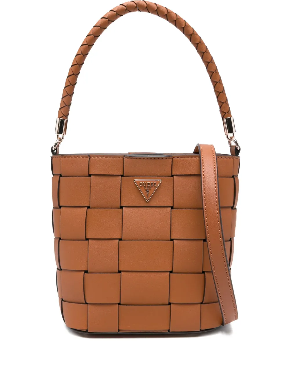 Guess Usa Maylee Bucket Bag In Brown