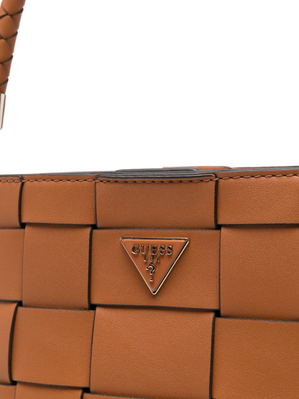 Guess Usa Maylee Bucket Bag In Brown