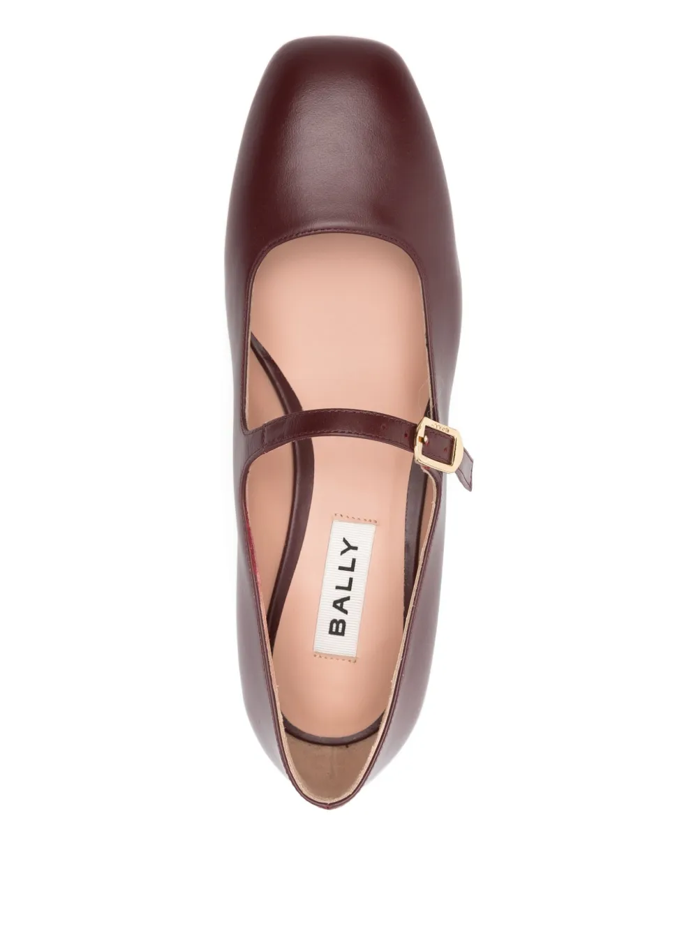 Bally buckle-strap square-toe pumps Rood