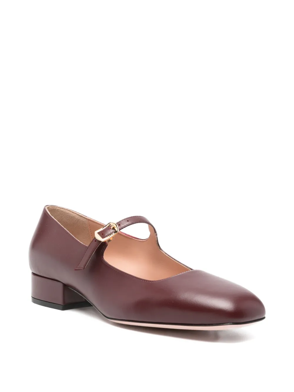 Bally buckle-strap square-toe pumps Rood