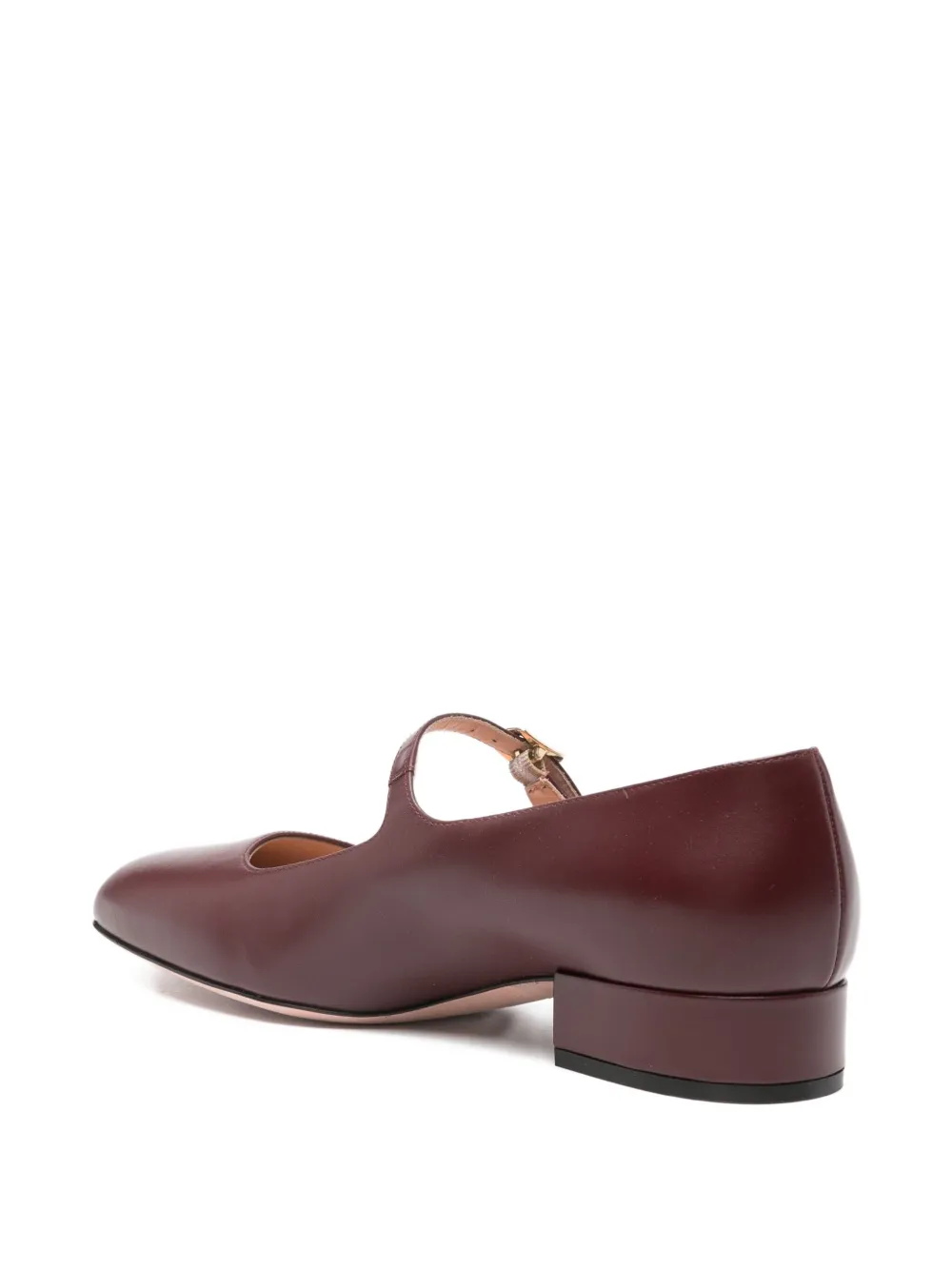 Bally buckle-strap square-toe pumps Rood
