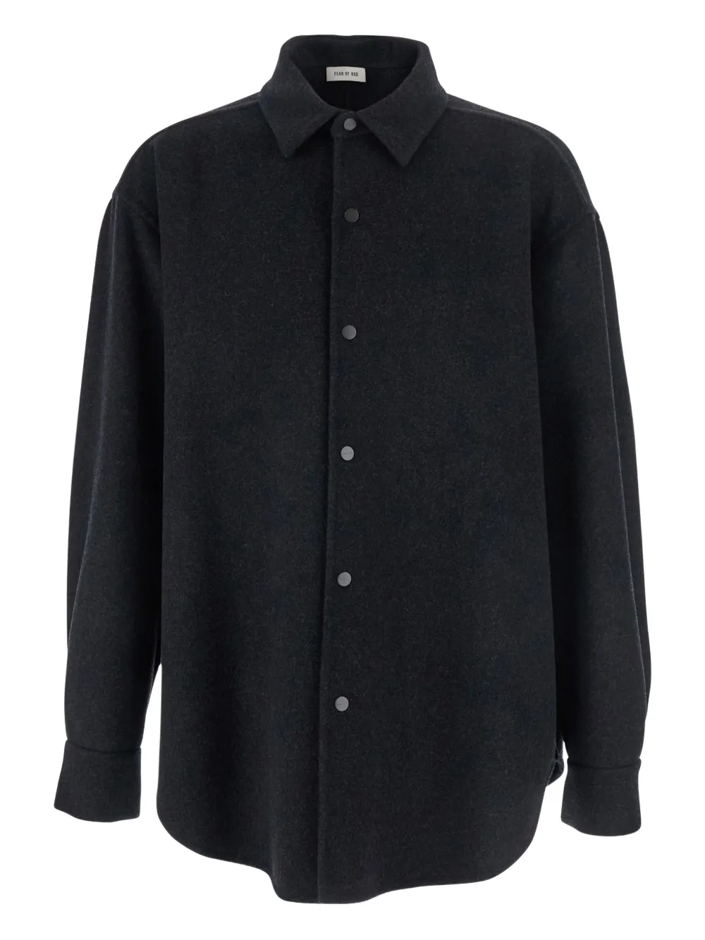 Fear Of God Button-fastening Wool Shirt In Black