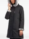 Canadiens faux-fur-trimmed hooded coat - Black