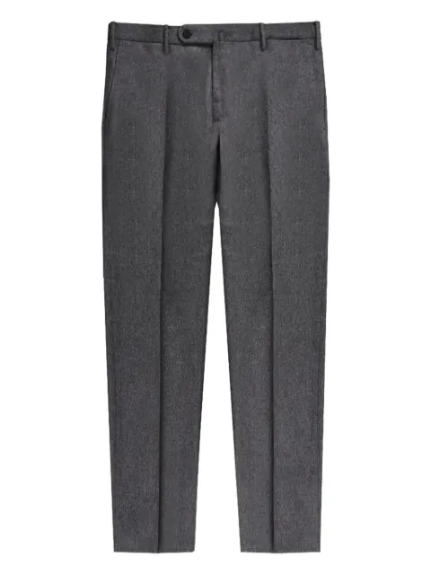Incotex pressed-pleat wool trousers