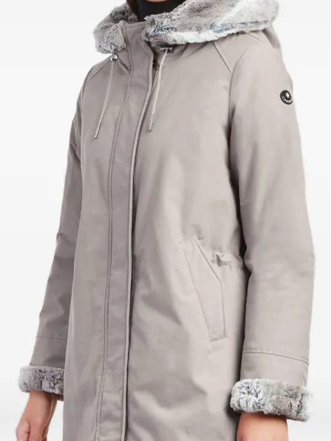 Canadiens faux-fur-trimmed hooded coat