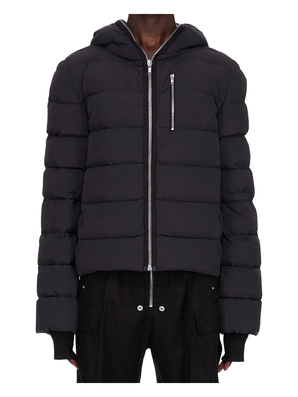 Rick Owens hooded puffer jacket | Black | Image 1