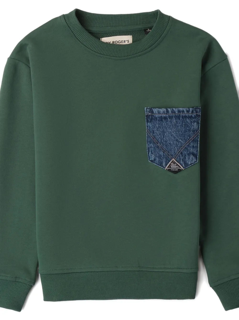 Roy Rogers Denim-pocket Sweatshirt In Green