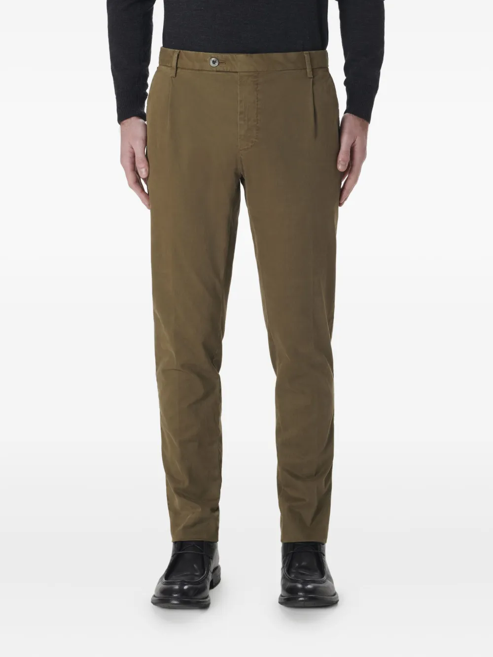 Gta pleated chinos | Brown | Image 1