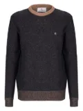 CONTE OF FLORENCE wool crew-neck jumper - Blue