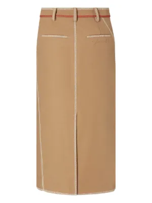 スカート FENDI Melange Grey Wool Blend Skirt Women's Designer Skirts | FENDI US