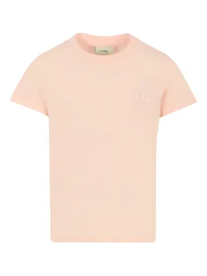 Fendi Kids ロゴ Tシャツ | ピンク | FARFETCH JP