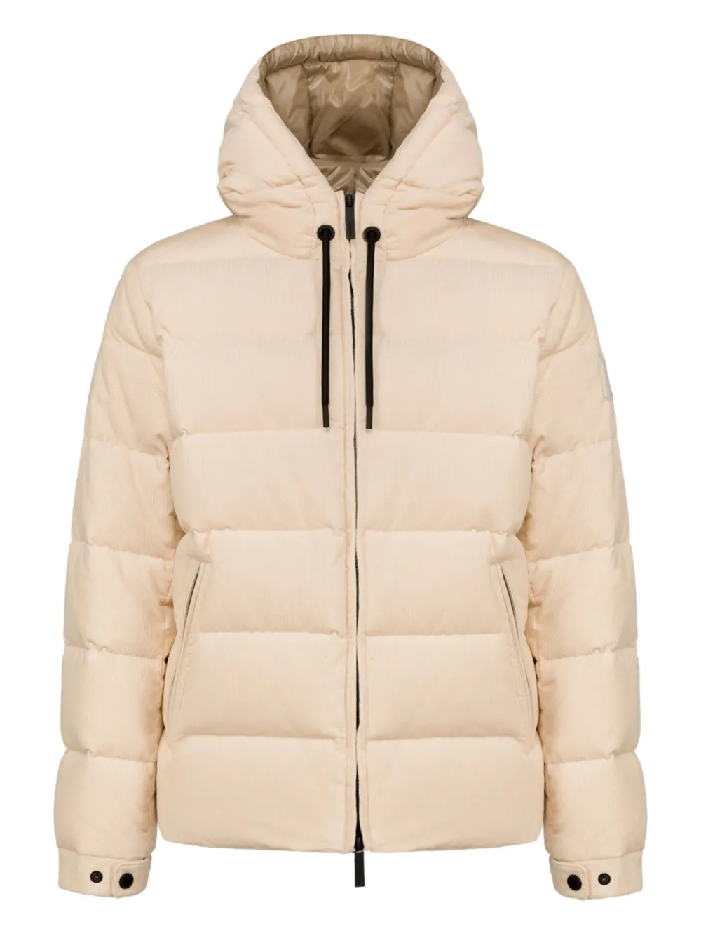 AFTER LABEL quilted-design hooded puffer jacket | Neutrals | Image 1