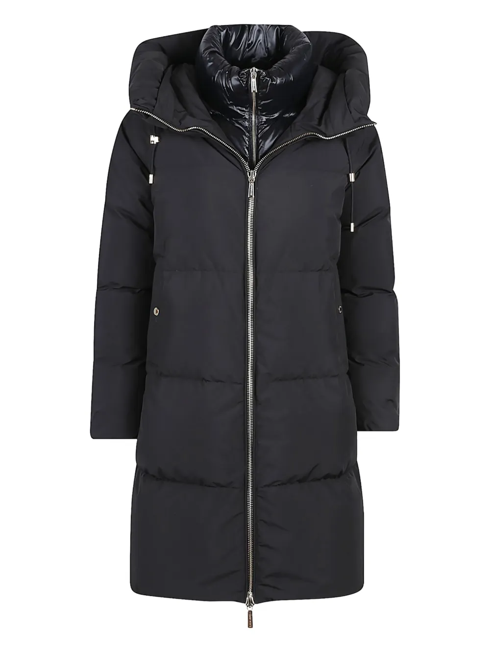 Moorer Hooded Clelia Stp Jacket In Black