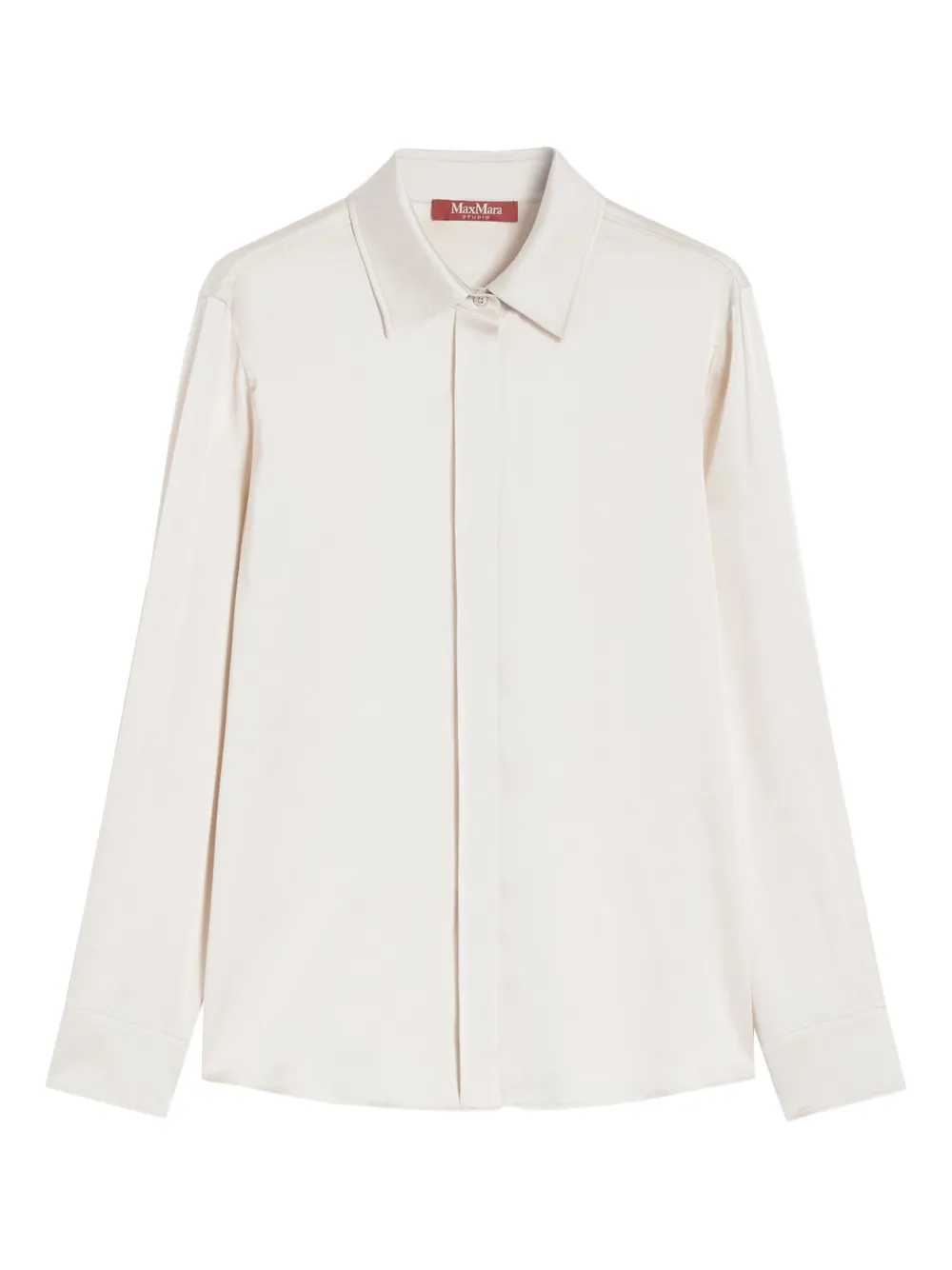 Max Mara silk long-sleeve shirt - ニュートラル Max Mara silk long-sleeve shirt - ニュートラル